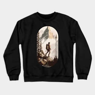 Frozen Ascent - Snowy Mountain Crewneck Sweatshirt